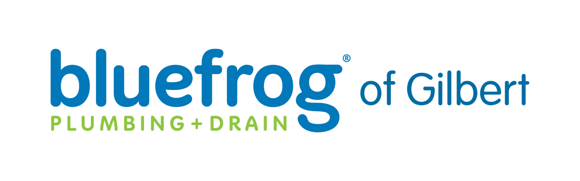 Bluefrog plumbing and drail of Gilbert logo